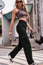 Load image into Gallery viewer, 3 Colors - Buttoned High Waist Loose Fit Jeans Ti Amo I love you
