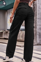 Load image into Gallery viewer, 3 Colors - Buttoned High Waist Loose Fit Jeans Ti Amo I love you
