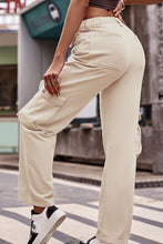 Load image into Gallery viewer, 3 Colors - Buttoned Knee Pockets Loose Fit Jeans Ti Amo I love you
