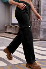 Load image into Gallery viewer, 3 Colors - Buttoned Loose Fit Jeans with Pockets Ti Amo I love you
