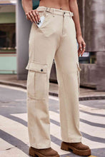 Load image into Gallery viewer, 3 Colors - Buttoned Loose Fit Jeans with Pockets Ti Amo I love you
