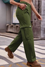 Load image into Gallery viewer, 3 Colors - Buttoned Loose Fit Jeans with Pockets Ti Amo I love you
