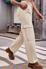 Load image into Gallery viewer, 3 Colors - Buttoned Loose Fit Jeans with Pockets Ti Amo I love you
