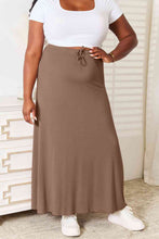 Load image into Gallery viewer, 3 Colors - Double Take Full Size Soft Rayon Drawstring Waist Maxi Skirt Rayon - Sizes S-2XL Ti Amo I love you
