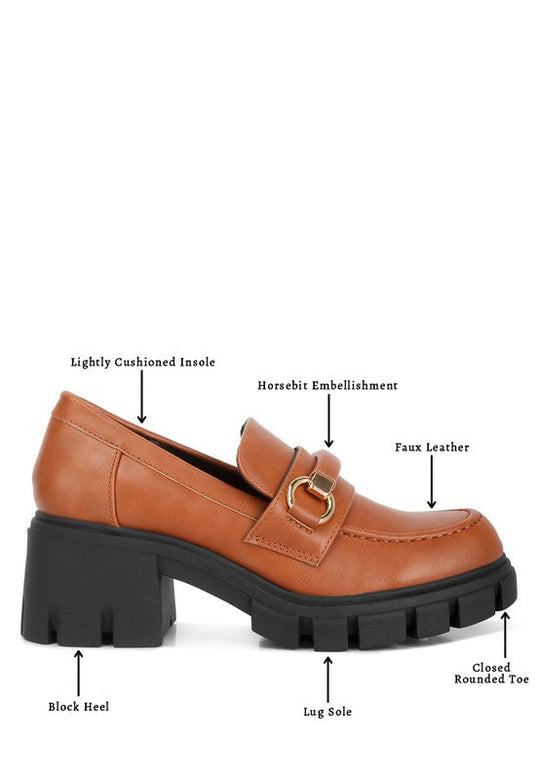 3 Colors - Evangeline Chunky Platform Loafers - Sizes 5-10 Ti Amo I love you
