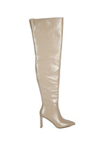 Load image into Gallery viewer, 3 Colors - Minkles Patent Pu Statement Block Heel Long Boots - Sizes 5-10 Ti Amo I love you
