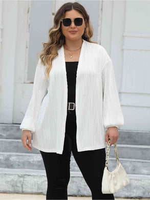 3 Colors - Plus Size Open Front Long Sleeve Cardigan- Sizes L-3XL Ti Amo I love you