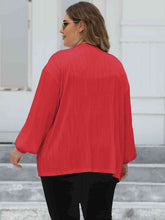 Load image into Gallery viewer, 3 Colors - Plus Size Open Front Long Sleeve Cardigan- Sizes L-3XL Ti Amo I love you
