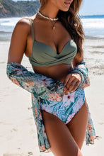 Load image into Gallery viewer, 3 Colors - Printed Three-Piece Swimsuit - Sizes S-XL Ti Amo I love you
