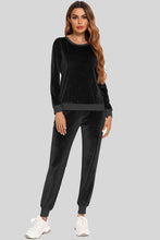 Load image into Gallery viewer, 3 Colors - Round Neck Long Sleeve Loungewear Set with Pockets Ti Amo I love you
