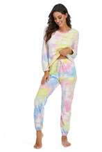 Load image into Gallery viewer, 3 Colors - Tie-Dye Top and Drawstring Pants Lounge Set - Sizes S-3XL Ti Amo I love you
