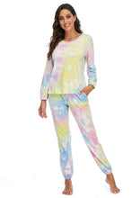 Load image into Gallery viewer, 3 Colors - Tie-Dye Top and Drawstring Pants Lounge Set - Sizes S-3XL Ti Amo I love you
