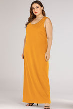 Load image into Gallery viewer, 3 Colors - Womens Plus Size - Scoop Neck Maxi Tank Dress - Sizes L-5XL Ti Amo I love you
