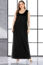 Load image into Gallery viewer, 3 Colors - Womens Plus Size - Scoop Neck Maxi Tank Dress - Sizes L-5XL Ti Amo I love you
