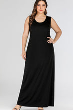 Load image into Gallery viewer, 3 Colors - Womens Plus Size - Scoop Neck Maxi Tank Dress - Sizes L-5XL Ti Amo I love you
