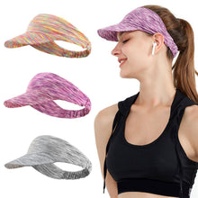 Load image into Gallery viewer, 3 Colors - Womens Tie-Dye Ice Silk - Visor Cap Ti Amo I love you
