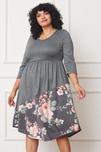 Load image into Gallery viewer, 3 Styles - Womens Plus Size - Asymmetrical Accent Midi Dress - Sizes 1X-3X Ti Amo I love you
