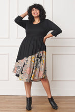 Load image into Gallery viewer, 3 Styles - Womens Plus Size - Asymmetrical Accent Midi Dress - Sizes 1X-3X Ti Amo I love you
