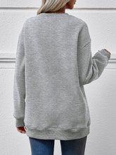 Load image into Gallery viewer, Faceless Gnomes Graphic Drop Shoulder Sweatshirt
