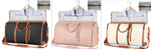 Load image into Gallery viewer, Womens Large Capacity Travel Duffle Bag  Folding Suit Bag Waterproof Clothes Handbag Totes
