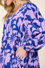 Load image into Gallery viewer, Double Take Full Size Printed Ruffle Hem Dress with Pocket
