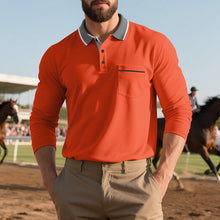 Load image into Gallery viewer, Mens Spring And Autumn Long-sleeved Polo Shirt
