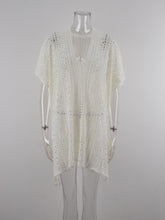 Load image into Gallery viewer, Cutout V-Neck Cover-Up with Tassel
