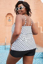 Load image into Gallery viewer, Polka Dot Layered Swim Top
