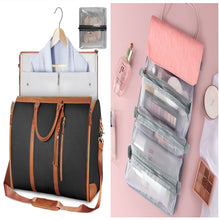 Load image into Gallery viewer, Womens Large Capacity Travel Duffle Bag  Folding Suit Bag Waterproof Clothes Handbag Totes

