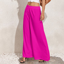 Load image into Gallery viewer, Ti Amo I love you - Exclusive Brand  - Hollywood Cerise - Women&#39;s Wide Leg Pants - Sizes XS-6XL
