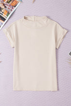 Load image into Gallery viewer, Oatmeal Plain Crew Neck Loose Fit Casual Top
