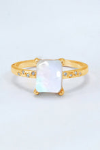 Load image into Gallery viewer, Square Moonstone Ring
