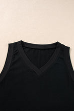 Load image into Gallery viewer, Gray Ribbed V Neck Tank
