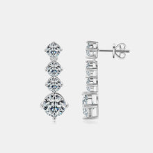 Load image into Gallery viewer, 4 Carat Moissanite 925 Sterling Silver Earrings
