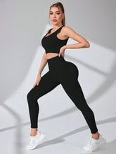 Load image into Gallery viewer, Scoop Neck Wide Strap Top and Pants Active Set
