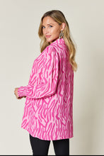 Load image into Gallery viewer, Double Take Full Size Printed Smocked Long Sleeve Blouse
