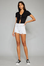 Load image into Gallery viewer, Kancan Full Size High Rise Frayed Hem Denim Shorts
