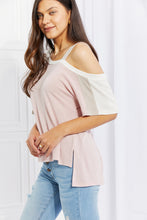 Load image into Gallery viewer, Andree by Unit Full Size Something Simple Cold Shoulder Tee
