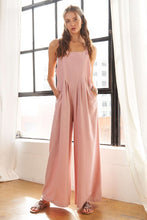 Load image into Gallery viewer, ADORA Square Neck Wide Leg Overalls with Pockets
