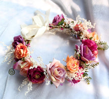 Load image into Gallery viewer, Bridal Floral Handmade Wreath Seaside Headdress
