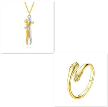 Load image into Gallery viewer, Love Hug Necklace Unisex Men Women Couple Jewelry Simple Temperament Clavicle Chain Gift
