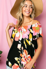 Load image into Gallery viewer, PLUS FLORAL OFF SHOULDER TOP
