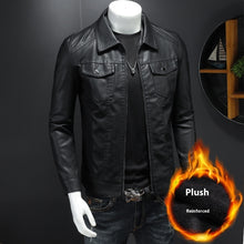 Load image into Gallery viewer, Mens Fall Winter Quilted Casual Leather Jacket
