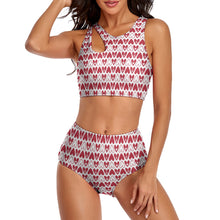 Load image into Gallery viewer, Ti Amo I love you - Exclusive Brand - Split 2pc Strappy Swimsuit
