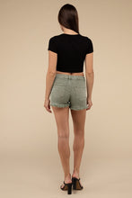 Load image into Gallery viewer, Acid Washed Frayed Cutoff Hem Shorts
