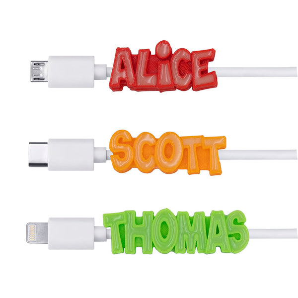 3D Customized Print Glowing USB Cables Ti Amo I love you