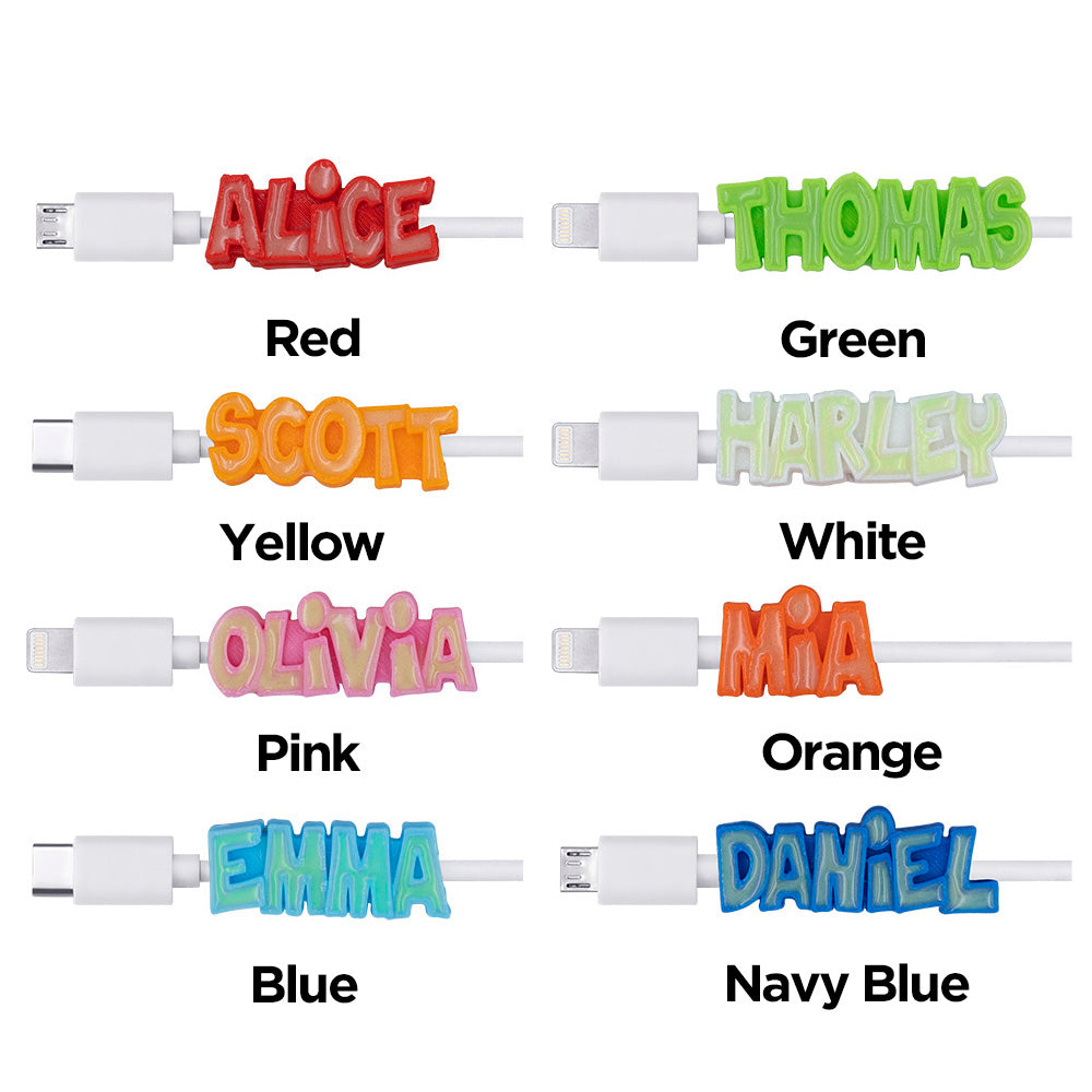 3D Customized Print Glowing USB Cables Ti Amo I love you