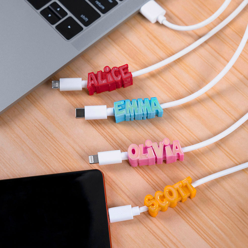 3D Customized Print Glowing USB Cables Ti Amo I love you