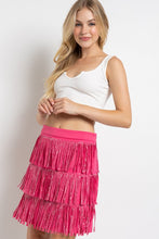 Load image into Gallery viewer, RHINESTONE SUEDE FRINGE SKIRT
