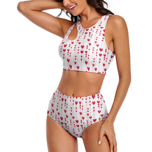 Load image into Gallery viewer, Ti Amo I love you - Exclusive Brand - Split 2pc Strappy Swimsuit
